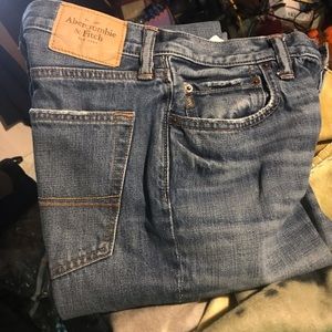 Abercrombie & Fitch Blue Straight Leg Jeans